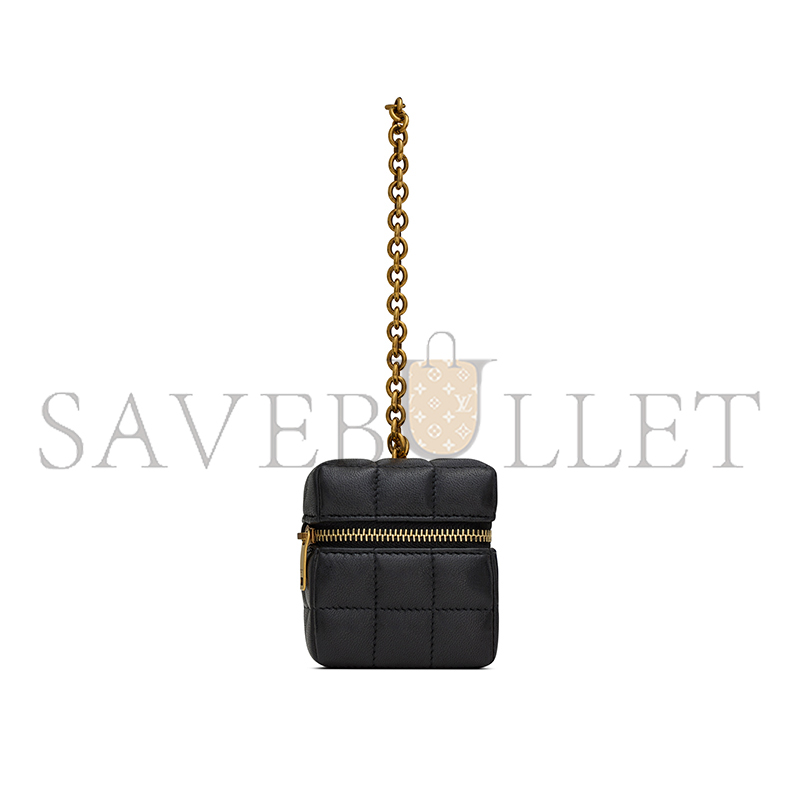 Y51 cassandre matelassÉ carrÉ mini cube on chain in lambskin 773592aabvp1000 (8*6.5*6.5cm)